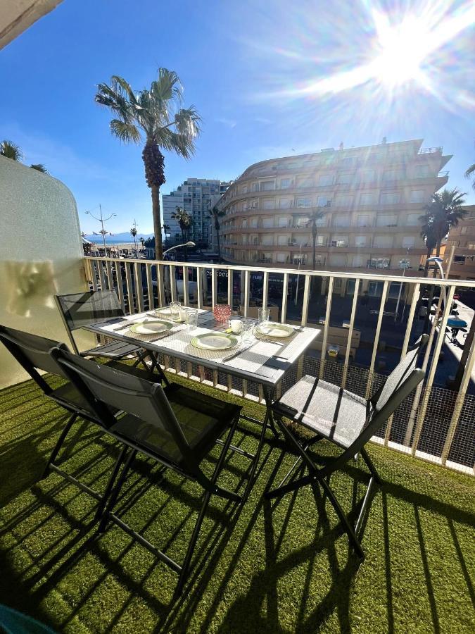 Appartement 20 Mts Plage, Pl Mediterranee, Vue Mer Parking Canet-en-Roussillon Esterno foto